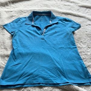 Tommy Hilfiger Classic Polo Shirt Blue Preppy Casual Everyday Essential Medium